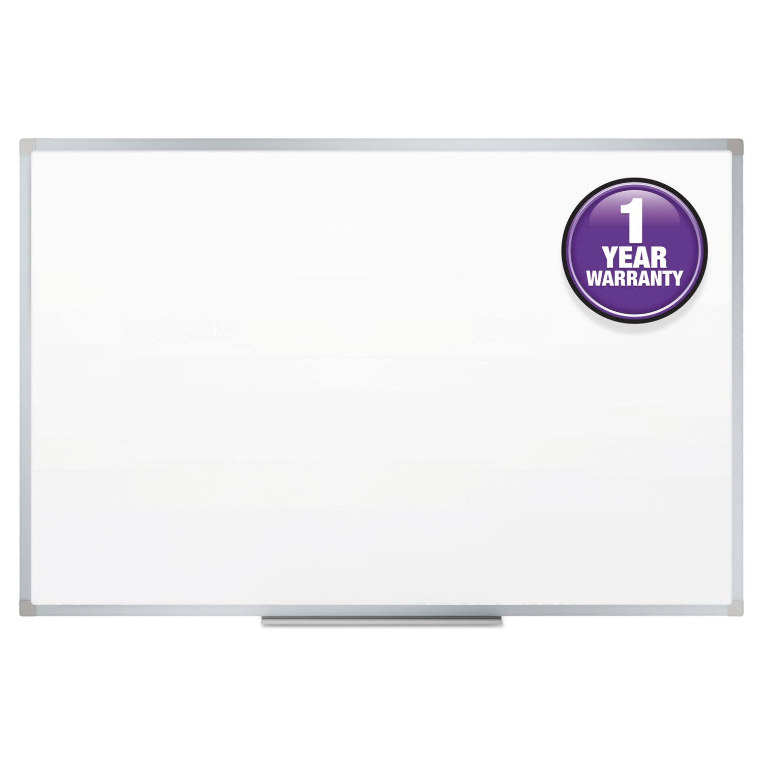Mead Basic Dry-Erase Board - 72.6" (6.1 ft) Width x 48.6" (4.1 ft) Height - White Melamine Surface - Silver Aluminum Frame - Durable, Marker Tray - 1 Each