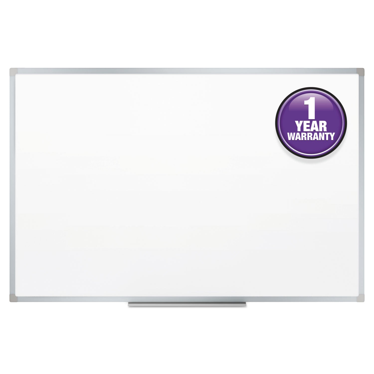 Mead Basic Dry-Erase Board - 35.9" (3 ft) Width x 23.8" (2 ft) Height - White Melamine Surface - Silver Aluminum Frame - Marker Tray - 1 Each