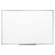 Mead Basic Dry-Erase Board - 35.9" (3 ft) Width x 23.8" (2 ft) Height - White Melamine Surface - Silver Aluminum Frame - Marker Tray - 1 Each