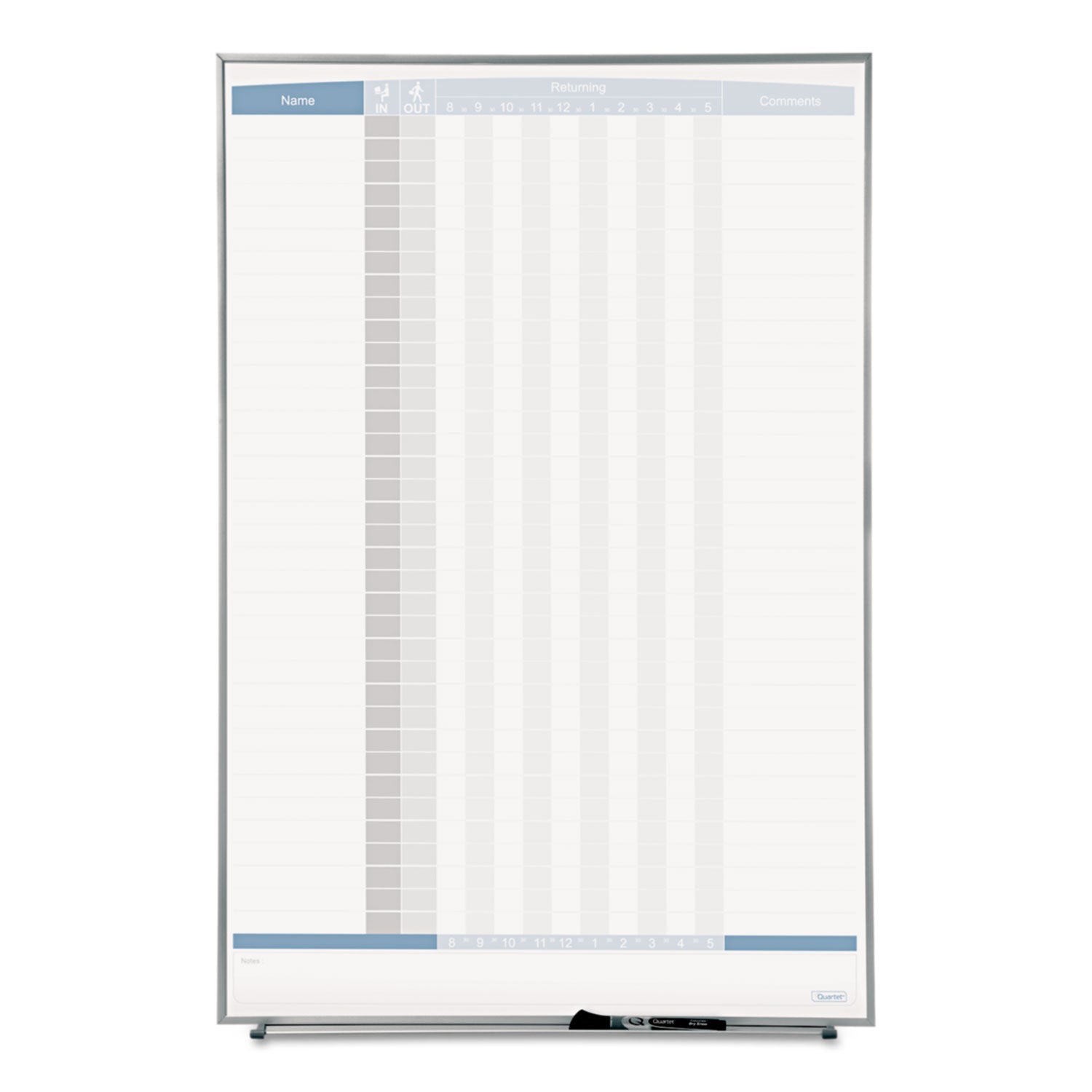 34" Board Height x 23" Board Width - White Natural Cork Surface - Magnetic, Durable - Silver Frame - 1 Each