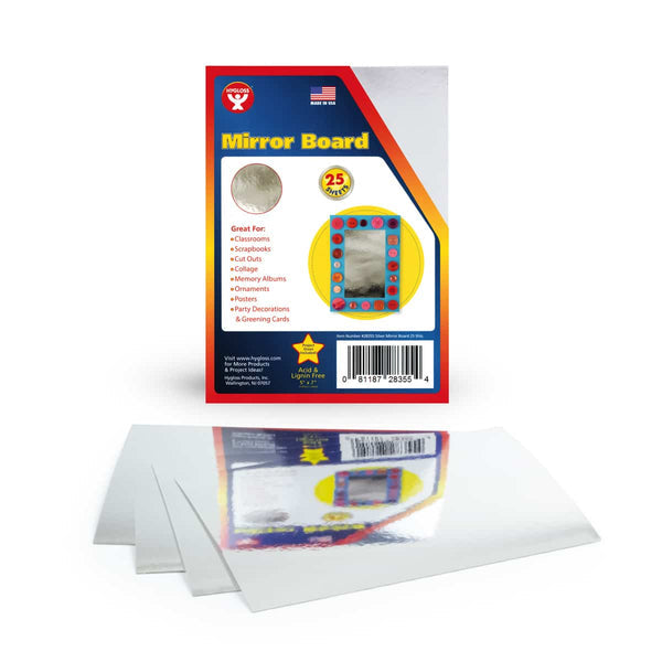 Mirror Board, 5"x7" - 100 Sheets, Silver