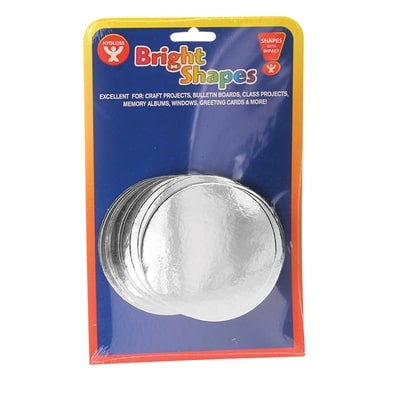 Silver Mirror Board Circles - 25 ct., 4" Circles