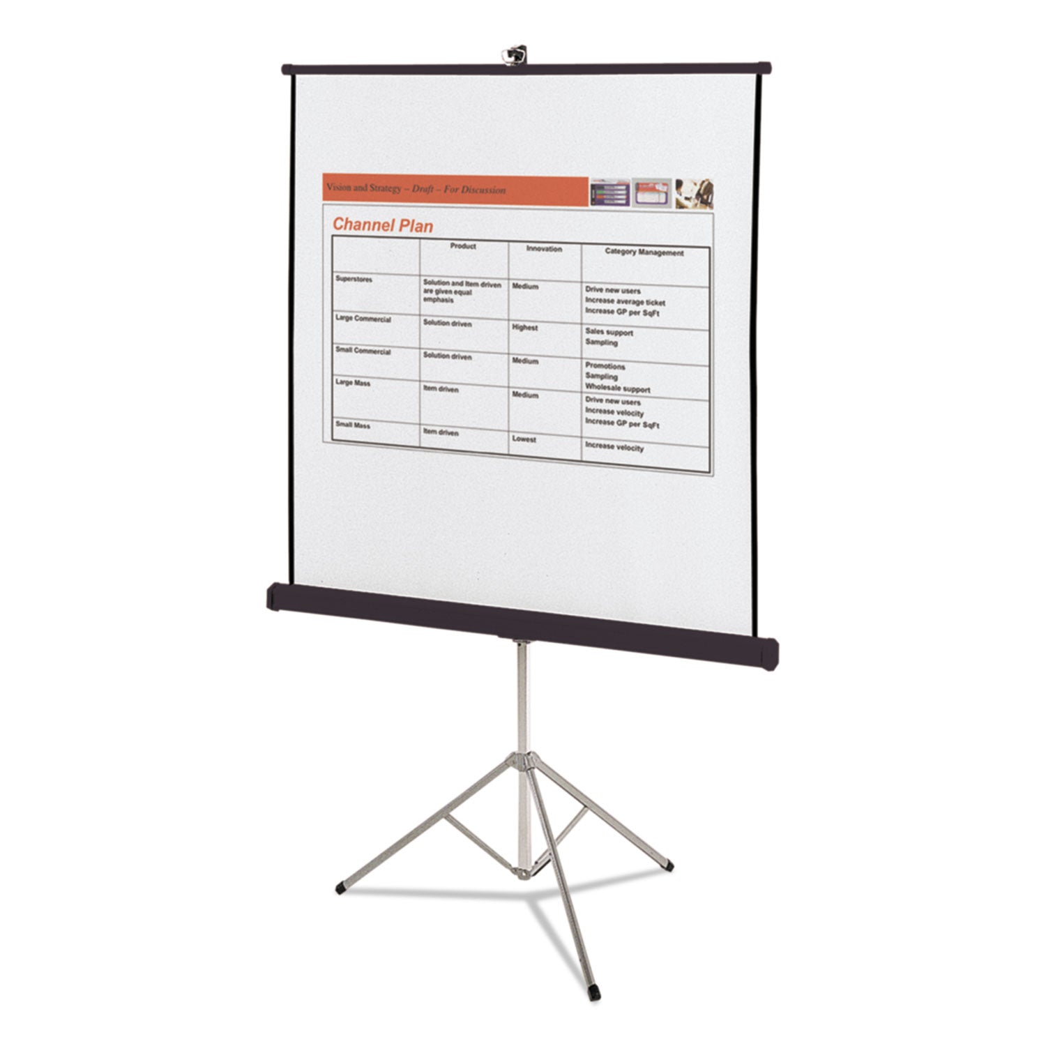 Quartet Manual Projection Screen - 1:1 - Matte White - 60" Height x 60" Width - Surface Mount
