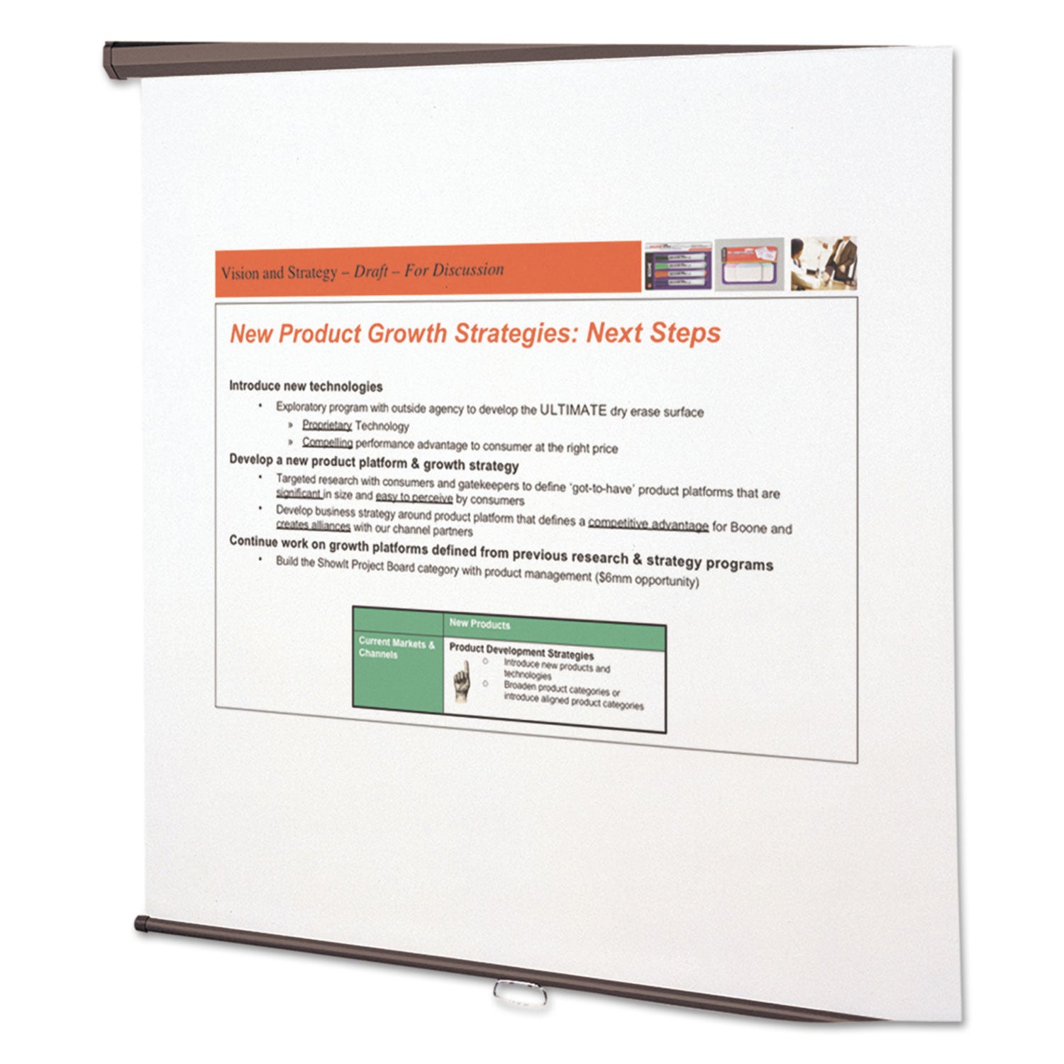 Quartet Manual Projection Screen - 1:1 - Matte White - 84" Height x 84" Width - Wall/Ceiling Mount