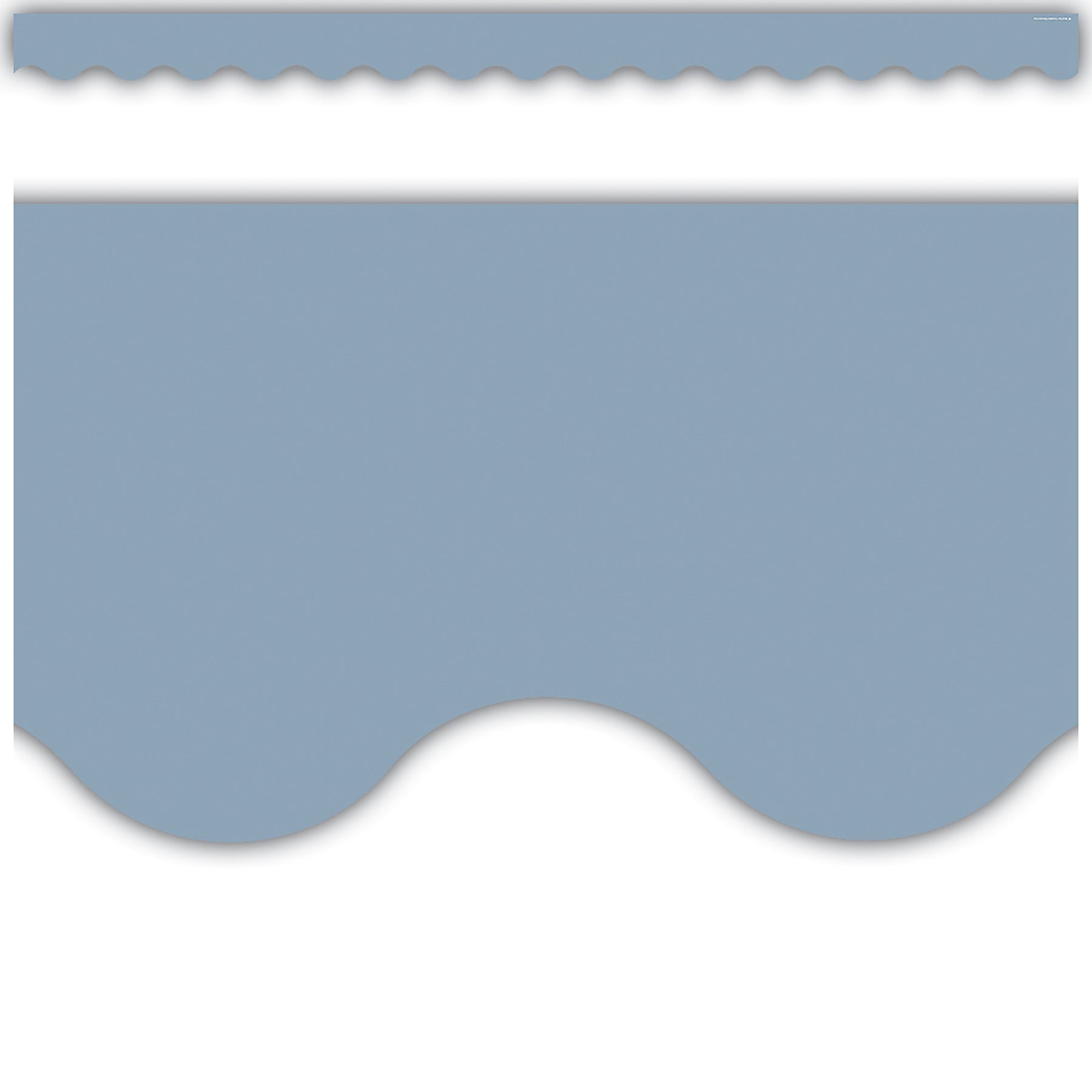 Cottage Blue Scalloped Border Trim, 35 Feet