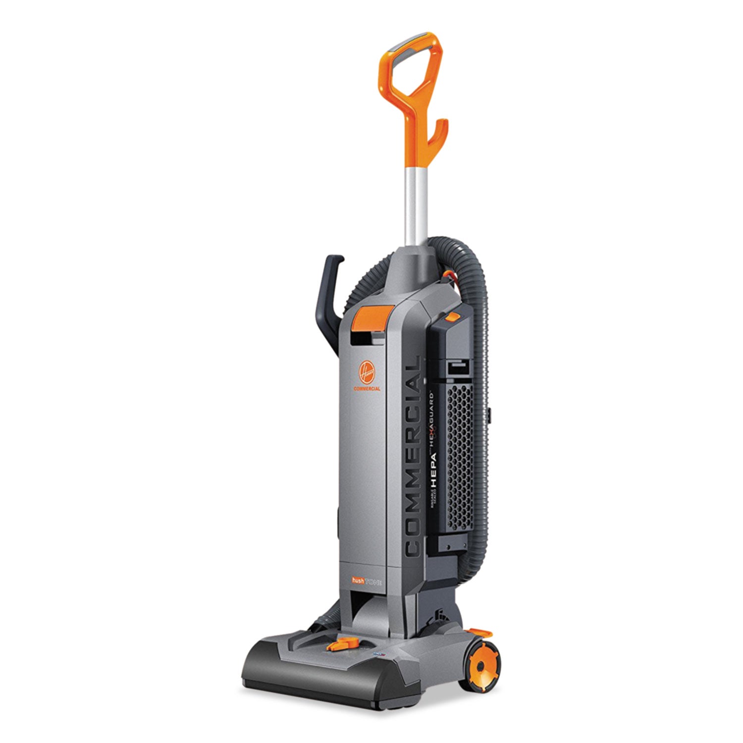 1200 W Motor - Bagged - Filter, Nozzle, Brushroll - 13" Cleaning Width - 40 ft Cable Length - 8 ft Hose Length - HEPA - 12 V DC - 10 A - 69 dB Noise - Gray