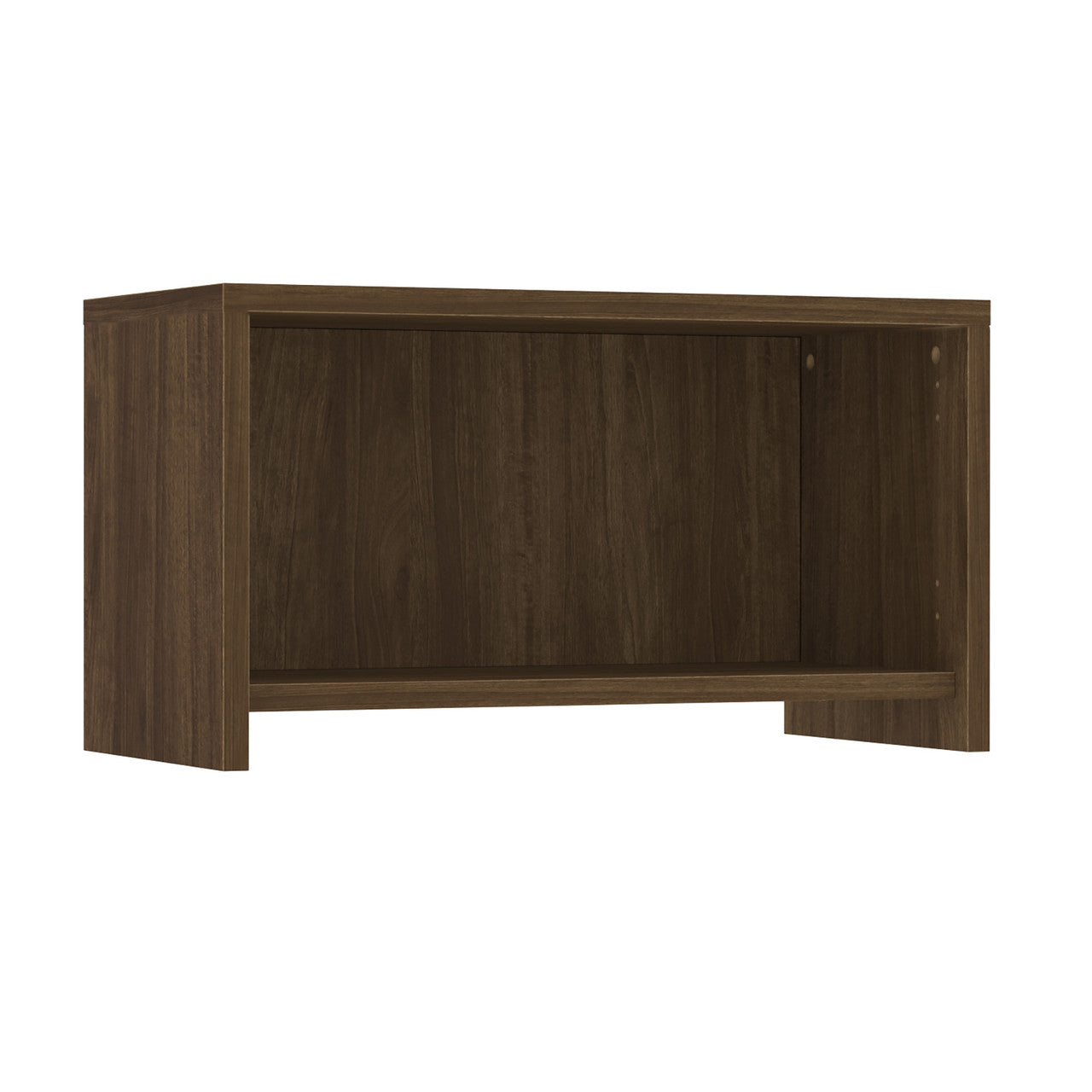 OfficeSource Laminate Wall Mounted Open Hutch - 31"W - Modern Walnut