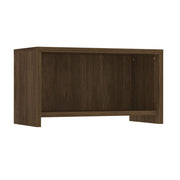 OfficeSource Laminate Wall Mounted Open Hutch - 31"W - Modern Walnut