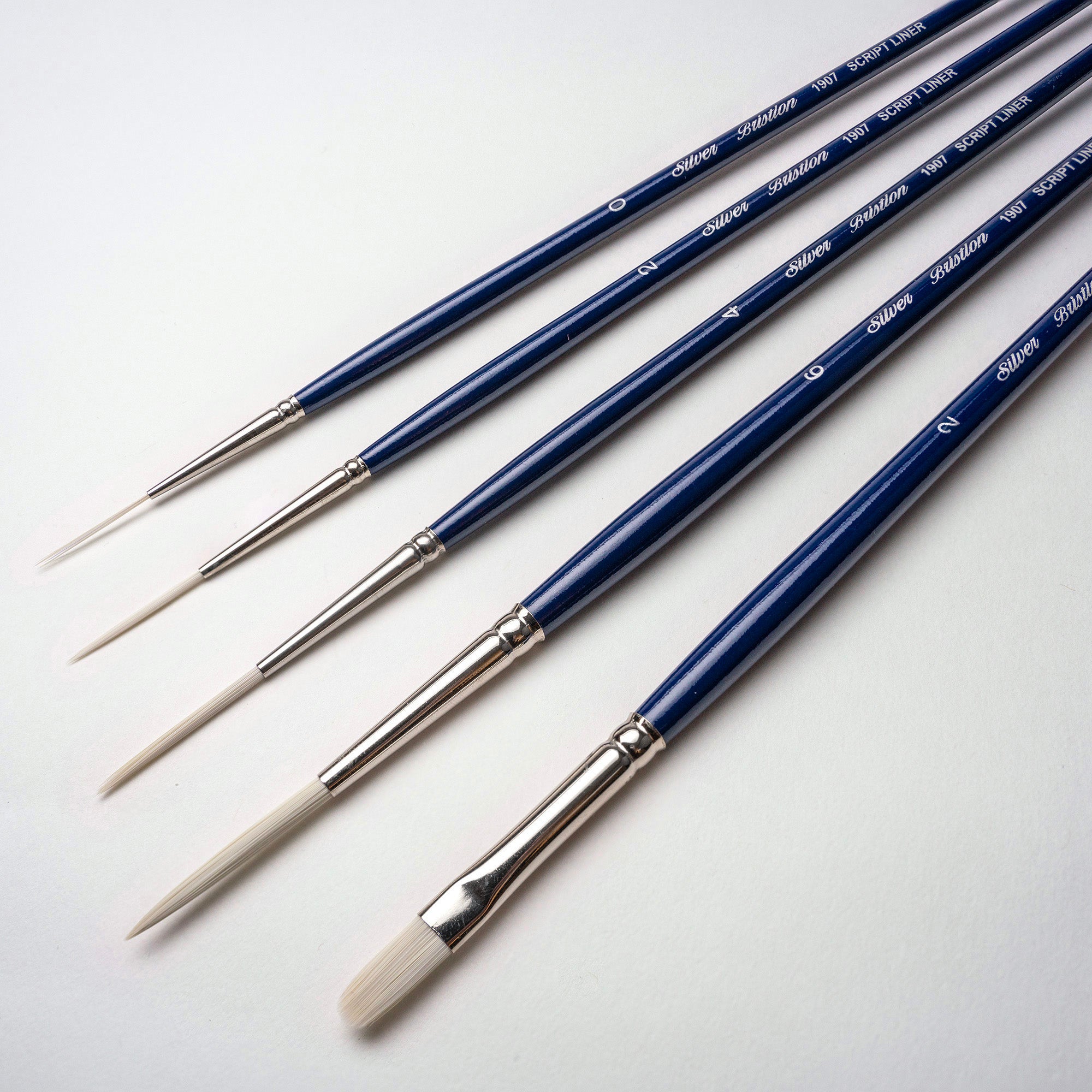 Bristlon Liner Brush Set, 5 Brushes