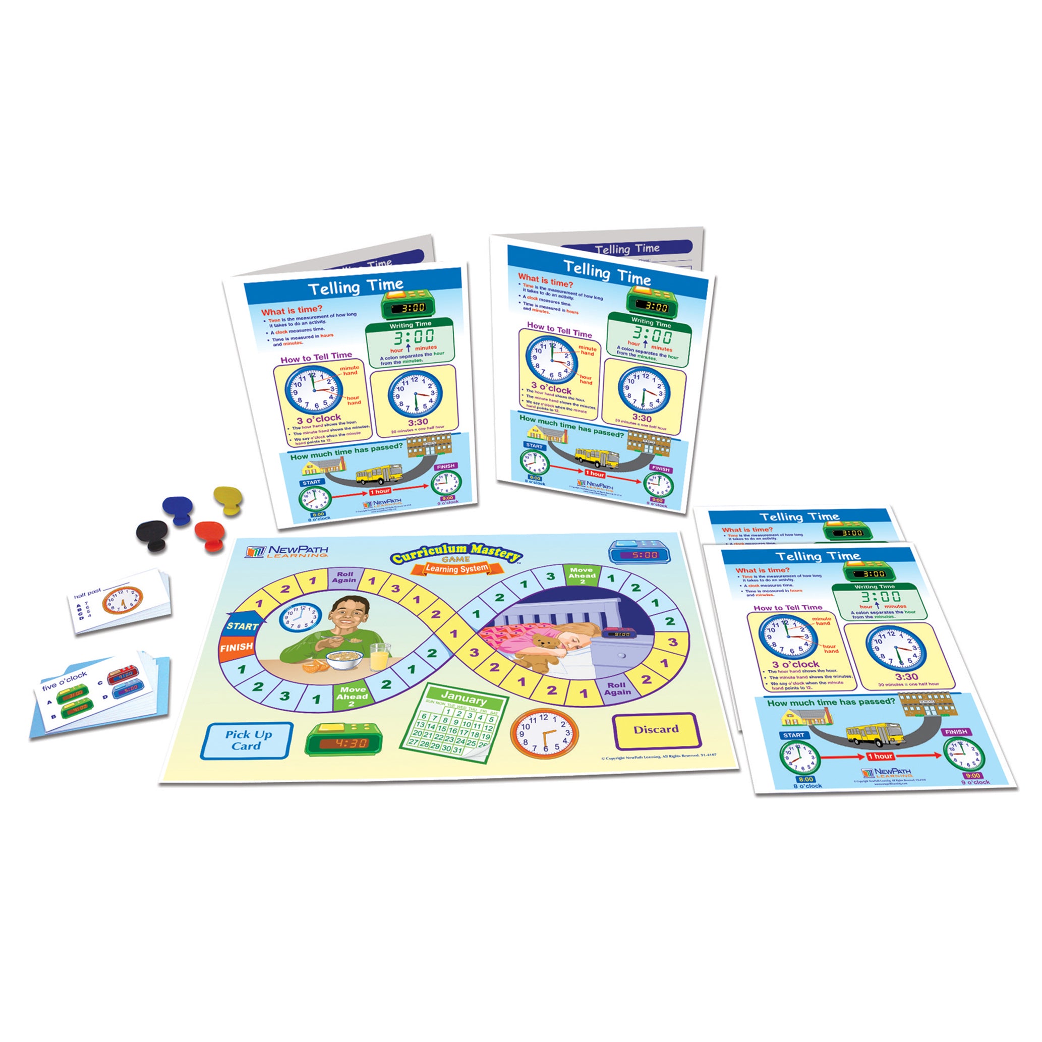 Math Learning Centers, Telling Time, Grade 1-3