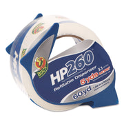 Duck Brand HP260 Packing Tape - 60 yd Length x 2" Width - 3" Core - Clear - 3.10 mil - Adhesive Backing - Dispenser Included - UV Resistant - For Mailing, Shipping, Sealing, Label Protection - 1 Roll