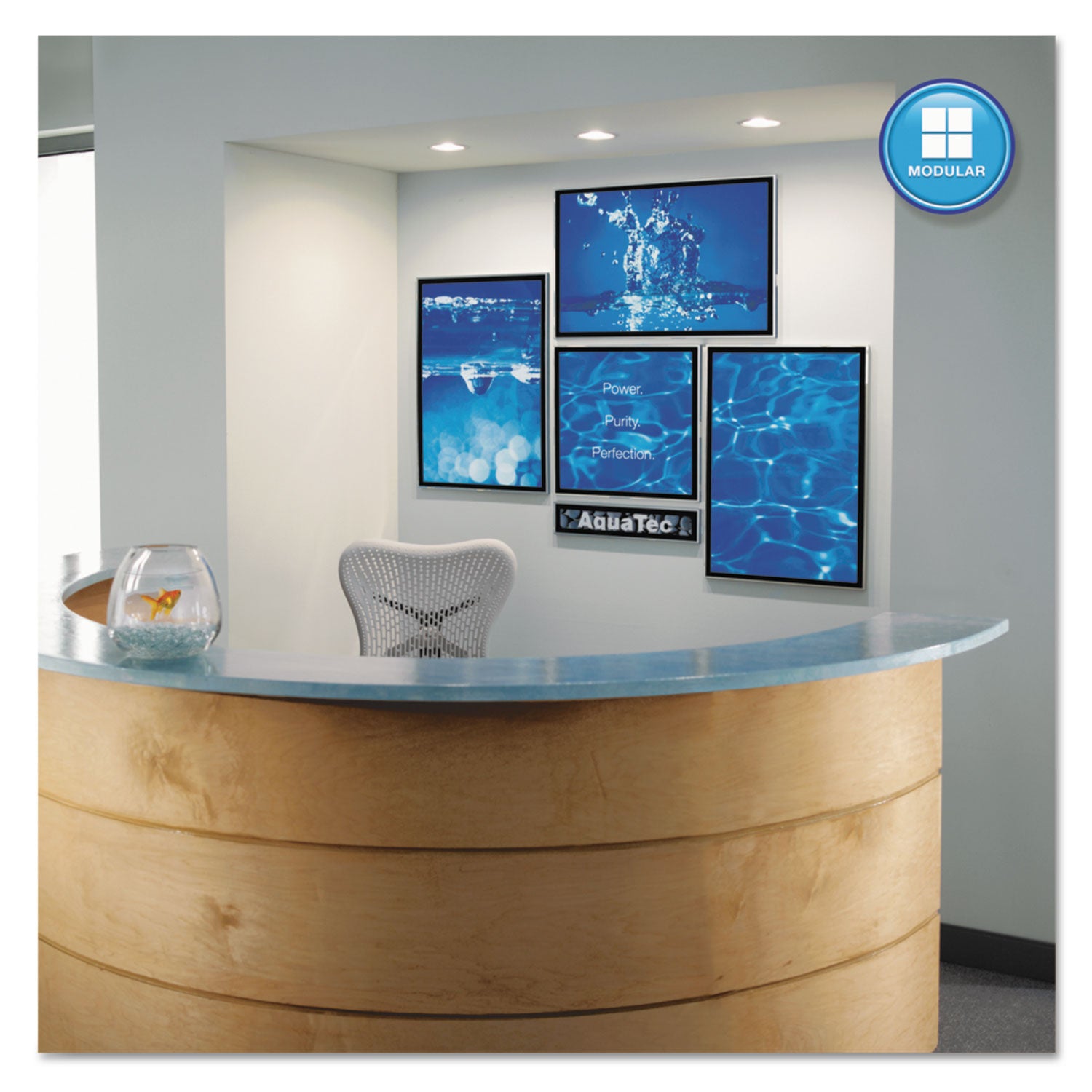 Quartet Matrix Whiteboard - 31" Board Height x 48" Board Width - White Surface - Magnetic, Durable - Silver Aluminum Frame - 1 Each