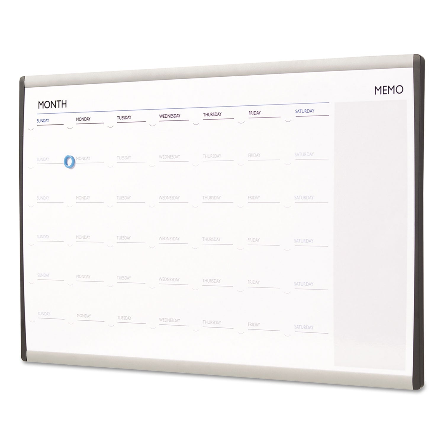 18" Board Height x 30" Board Width - White Natural Cork Surface - Magnetic, Calendar, Durable, Lightweight - Silver Aluminum Frame - 1 Each