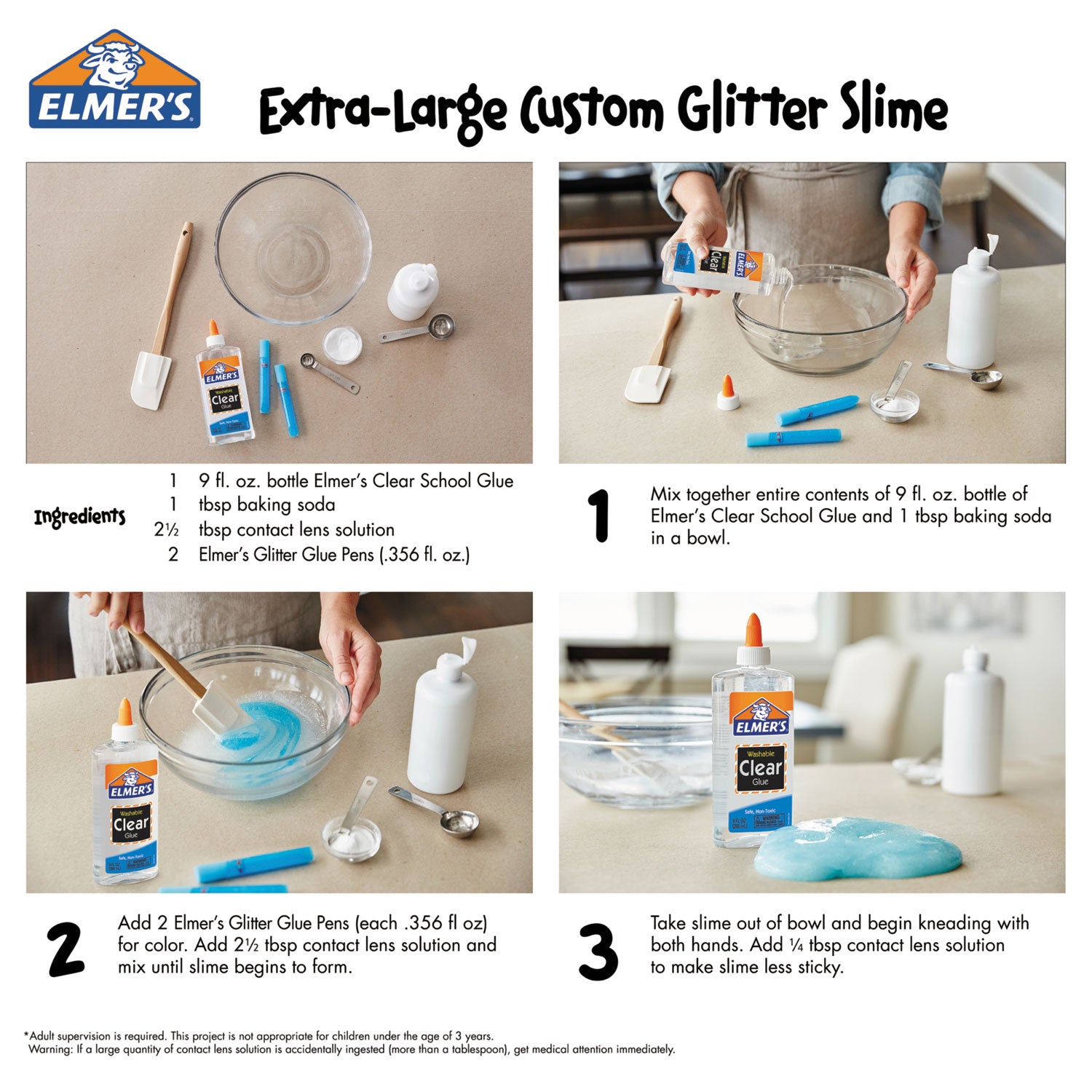 Elmer's Washable Clear School Glue - 5 oz - Clear - 1 Each