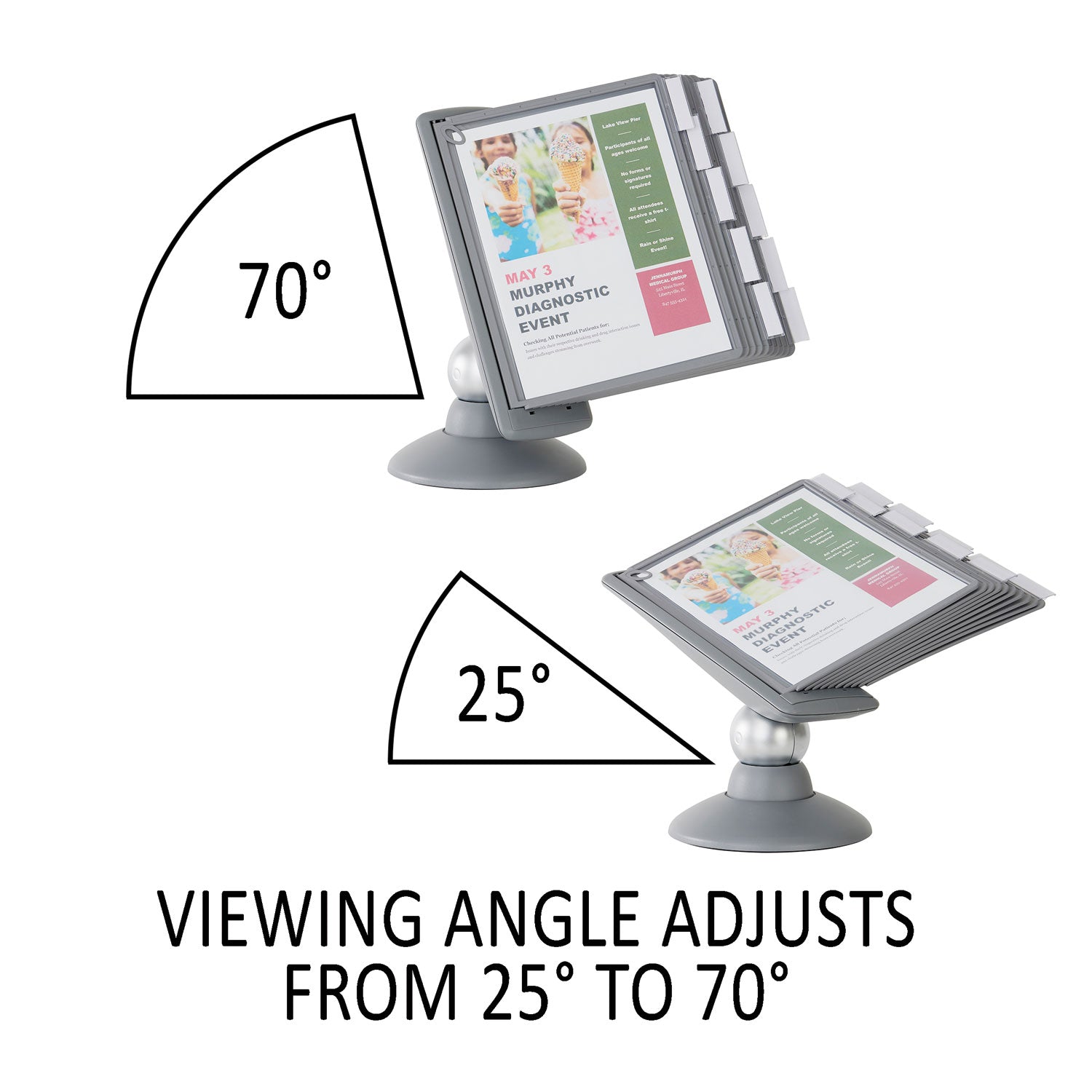 Desktop - 10 Panels - Support Letter 8.50" x 11" Media - Non Expandable - Graphite Smoke - Plastic - 1 Each