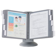 Desktop - 10 Panels - Support Letter 8.50" x 11" Media - Non Expandable - Graphite Smoke - Plastic - 1 Each