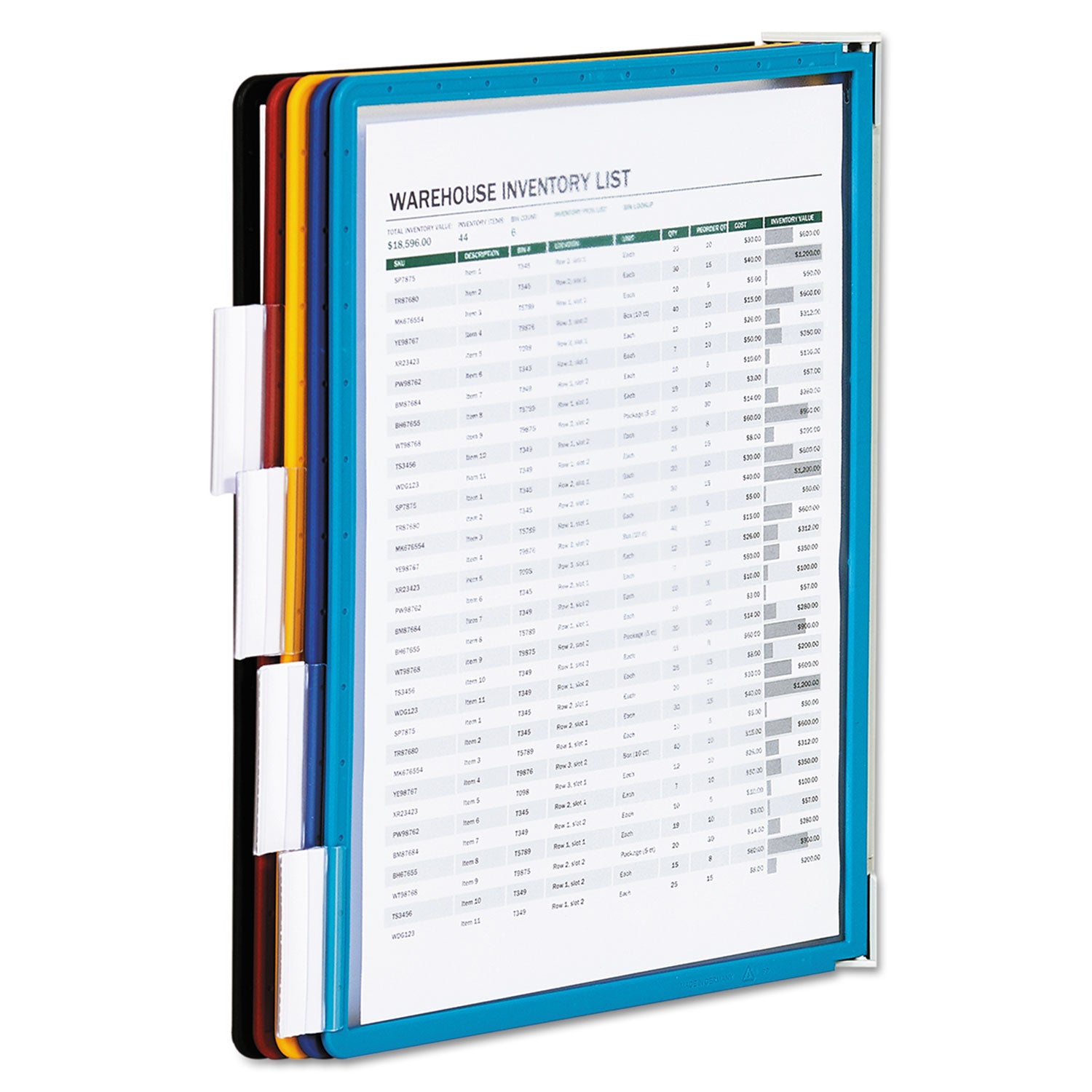 5 Panels - Support Letter 8.50" x 11" Media - Rugged, Tabbed - 1 Each