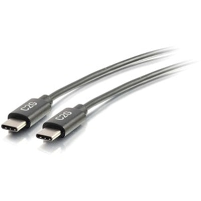 C2G USB Cable, USB 2.0 Cable, USB C to C Cable, Black, 3 Feet (0.91 Meters), Cables to Go 28825