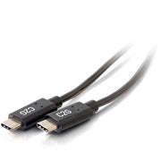 Cables to Go - C2G 28826 USB-C Cable - USB-C 2.0 Male to Male Cable (3A Charging) (6 Feet, 1.82 Meters) - Black