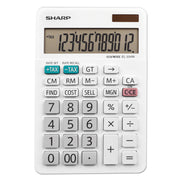 4-Key Memory, Sign Change, Backspace Key, Auto Power Off, Double Zero - 12 Digits - LCD - 0.6" Height x 4.4" Width x 6.6" Depth - White - Desktop - 1 Each