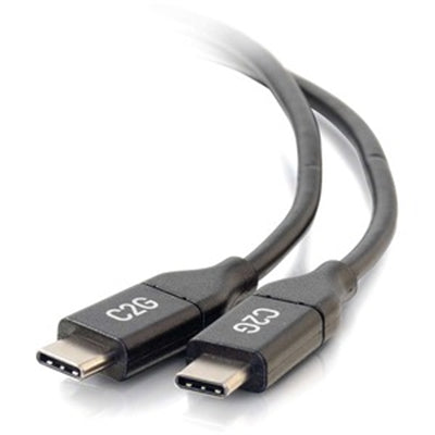 C2G - 757120288282 6 Feet USB C Cable - USB 2.0 - 5 Ampere - First End: 1x Type C Male USB - Second End: 1x Type C Mal - Black