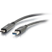 C2G USB-C to USB-a 3.2 Gen 1 (5Gbps) Cable M/M, 3', Black