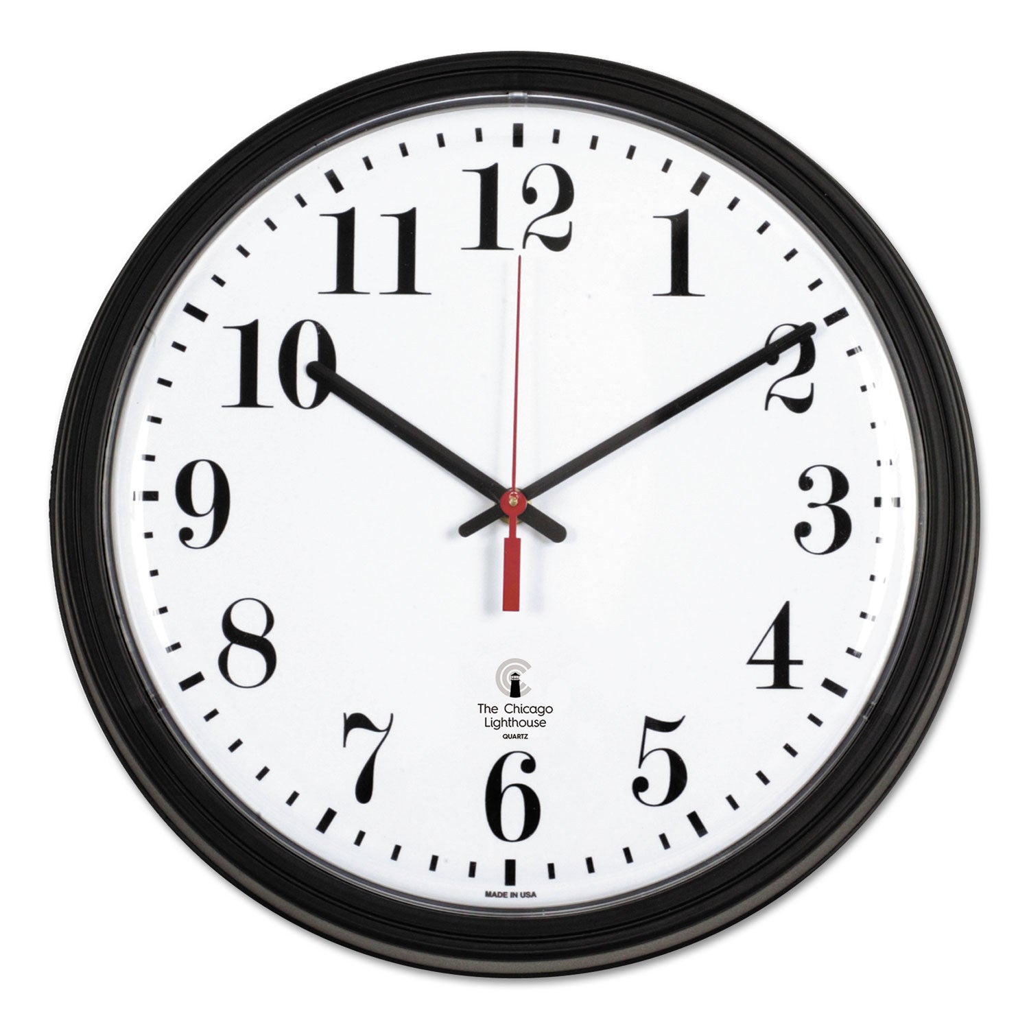 Analog - Quartz - White Main Dial - Black Case