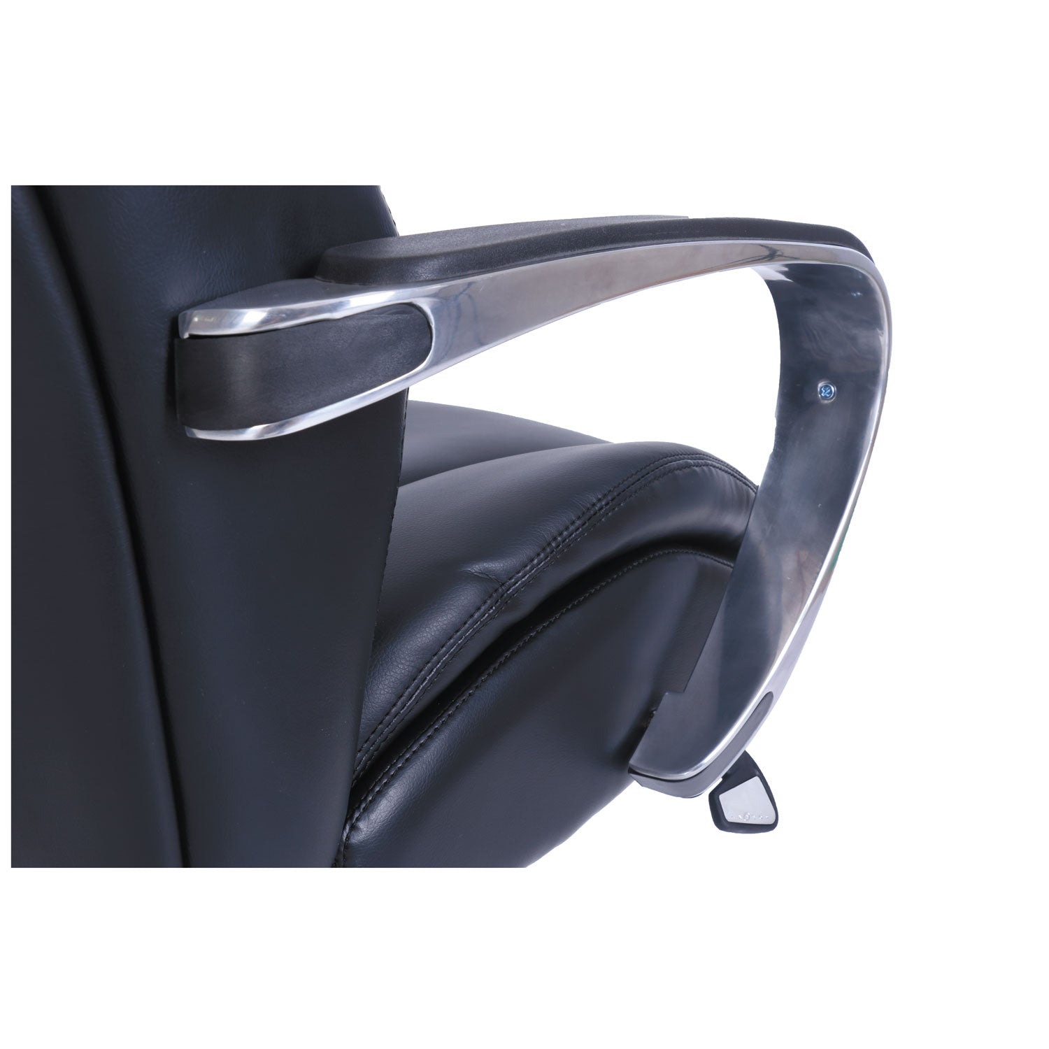 La-Z-Boy ComfortCore Chair - Black Seat Color - Gel, Memory Foam Seat Material - High Back - 5-star Base - Black - Bonded Leather - 1 Each