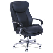 La-Z-Boy ComfortCore Chair - Black Seat Color - Gel, Memory Foam Seat Material - High Back - 5-star Base - Black - Bonded Leather - 1 Each