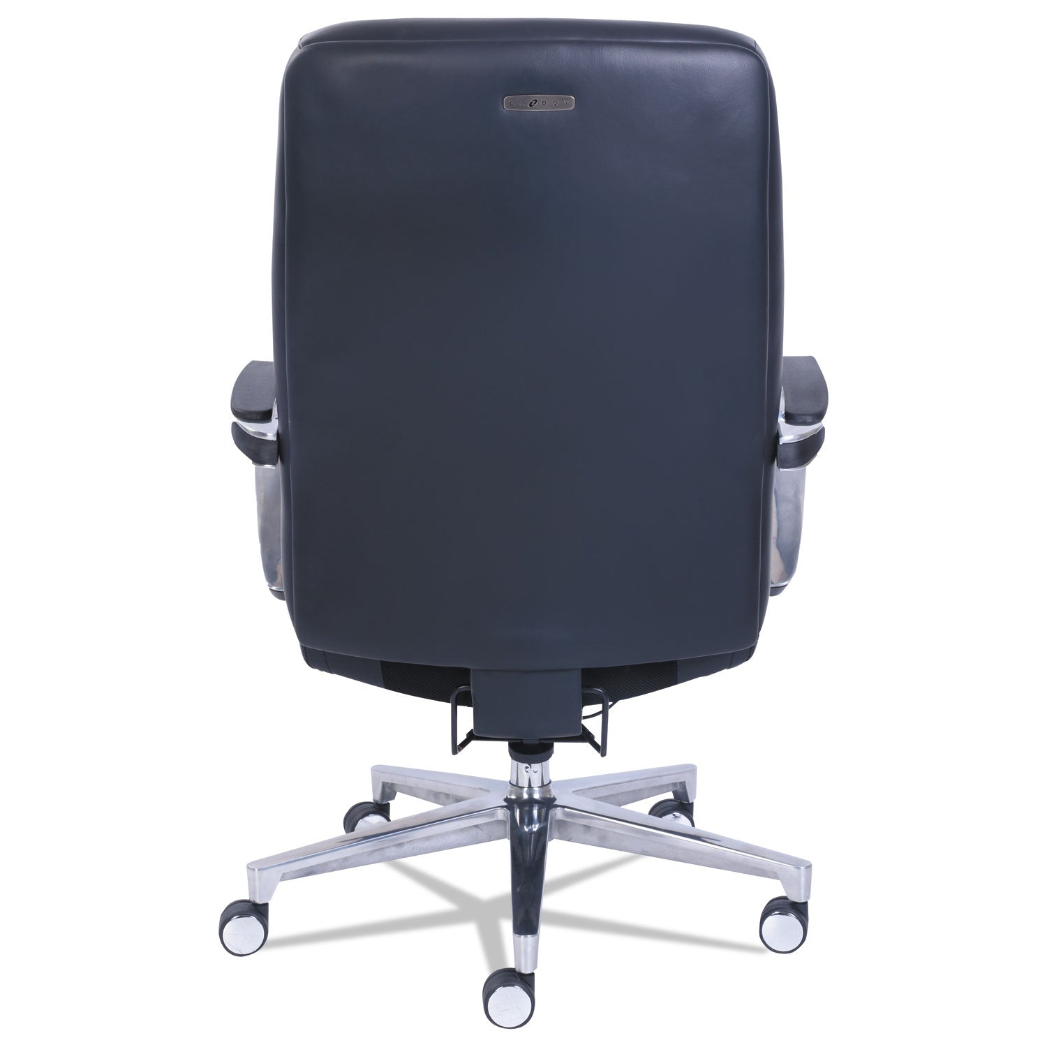 La-Z-Boy ComfortCore Chair - Black Seat Color - Gel, Memory Foam Seat Material - High Back - 5-star Base - Black - Bonded Leather - 1 Each