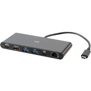 C2G 28845 USB-C Docking Station with 4K HDMI  Ethernet  USB and Power Delivery - Black