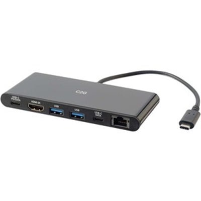 C2G 28845 USB-C Docking Station with 4K HDMI  Ethernet  USB and Power Delivery - Black