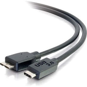 Legrand - C2G USB 3.0 Cable, USB C to Micro B Cable, Black Data Transfer Cable, 10 Foot C2G USB Cable, 1 Count, C2G 28864