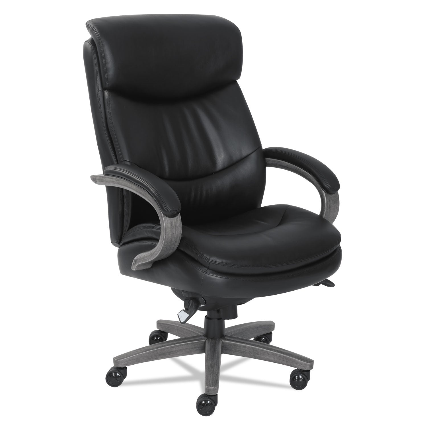 La-Z-Boy ComfortCore Chair - Black Seat Color - Memory Foam Seat Material - Black Back Color - Black - Bonded Leather - Armrest - 1 Each