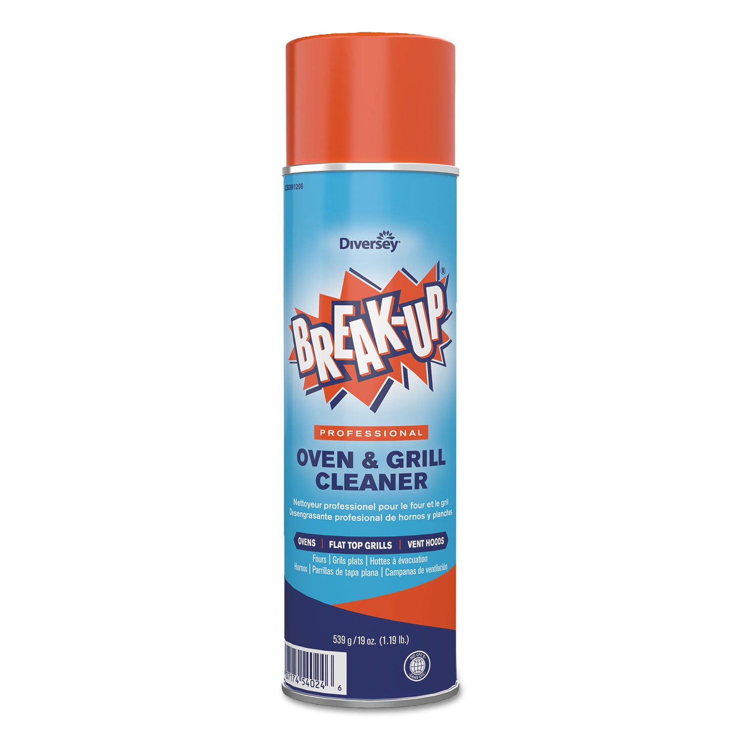Diversey Professional Oven & Grill Cleaner - 19 fl oz (0.6 quart) - Citrus Scent - Heavy Duty, Fast Acting - Tan - 1 Each
