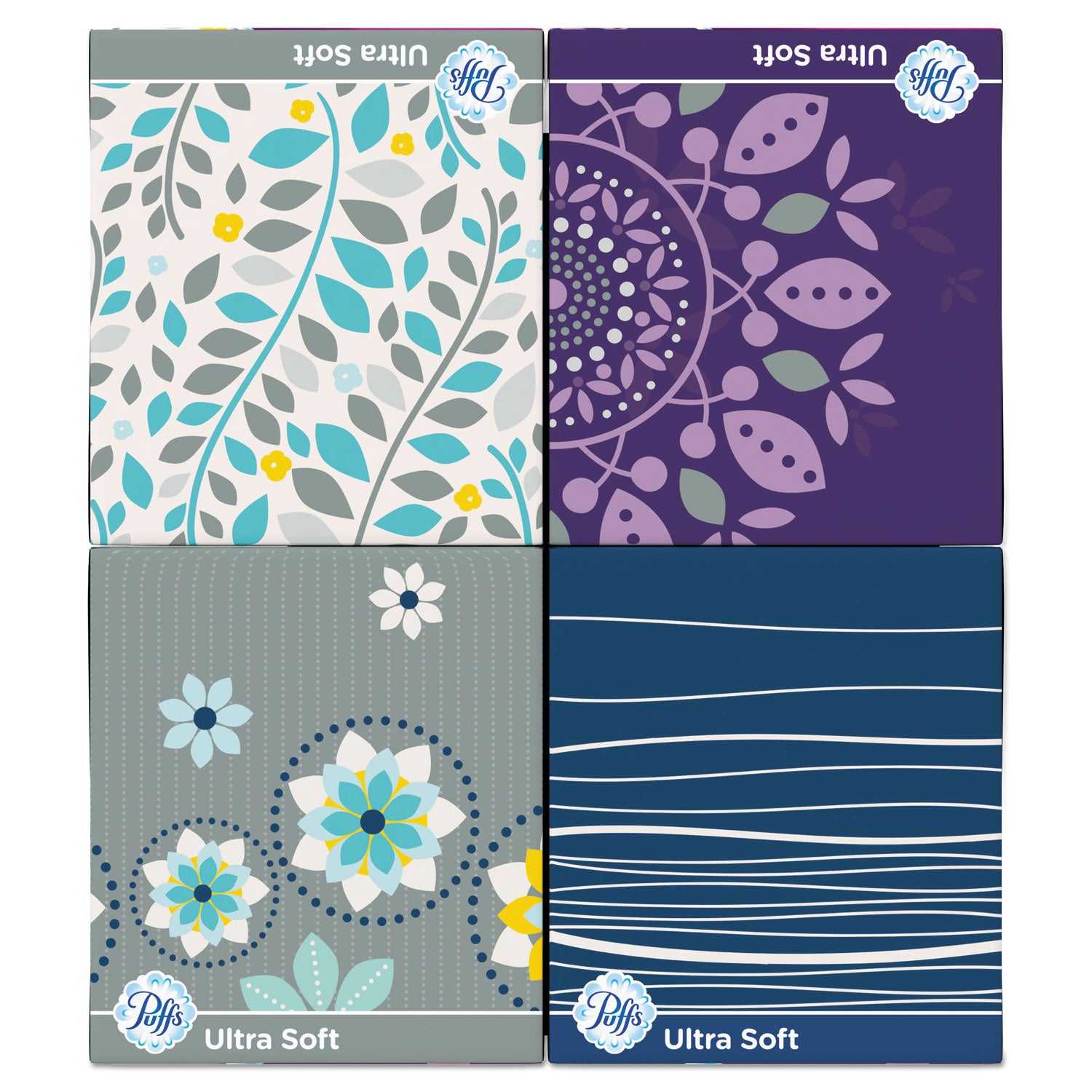 Puffs Ultra Soft Facial Tissue - 2 Ply - WhiteBox - 56/Box - 1 Pack