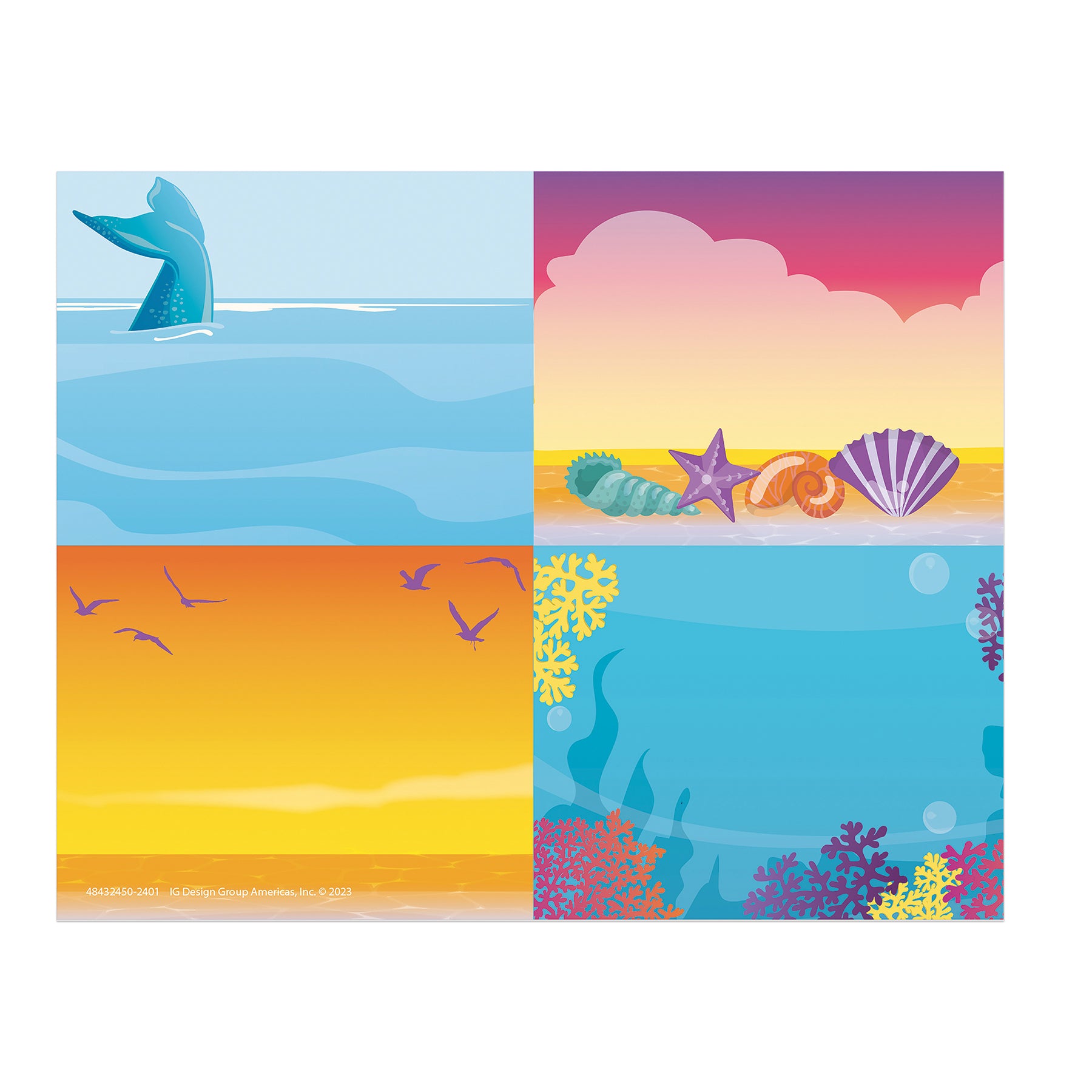 Seas the Day Name Tags, 2-7/8" x 2-1/4", Pack of 40