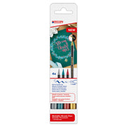 edding 1340 Metallic Brush Pen - Set of 4 - Xmas