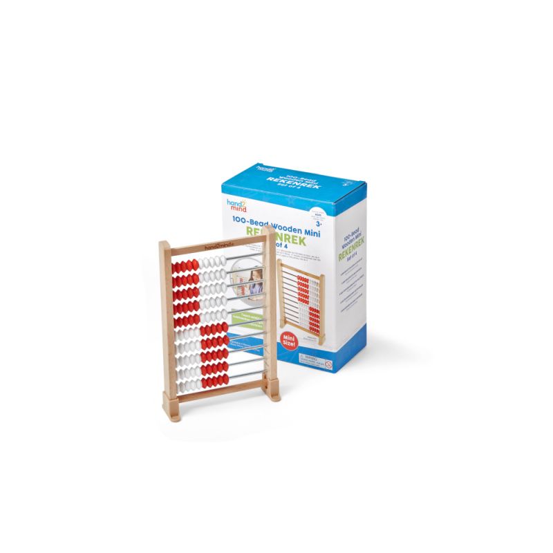 Rekenreks, Mini, 100-Bead, Wd Cls Set/25