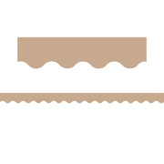 Light Brown Scalloped Border Trim, 35 Feet