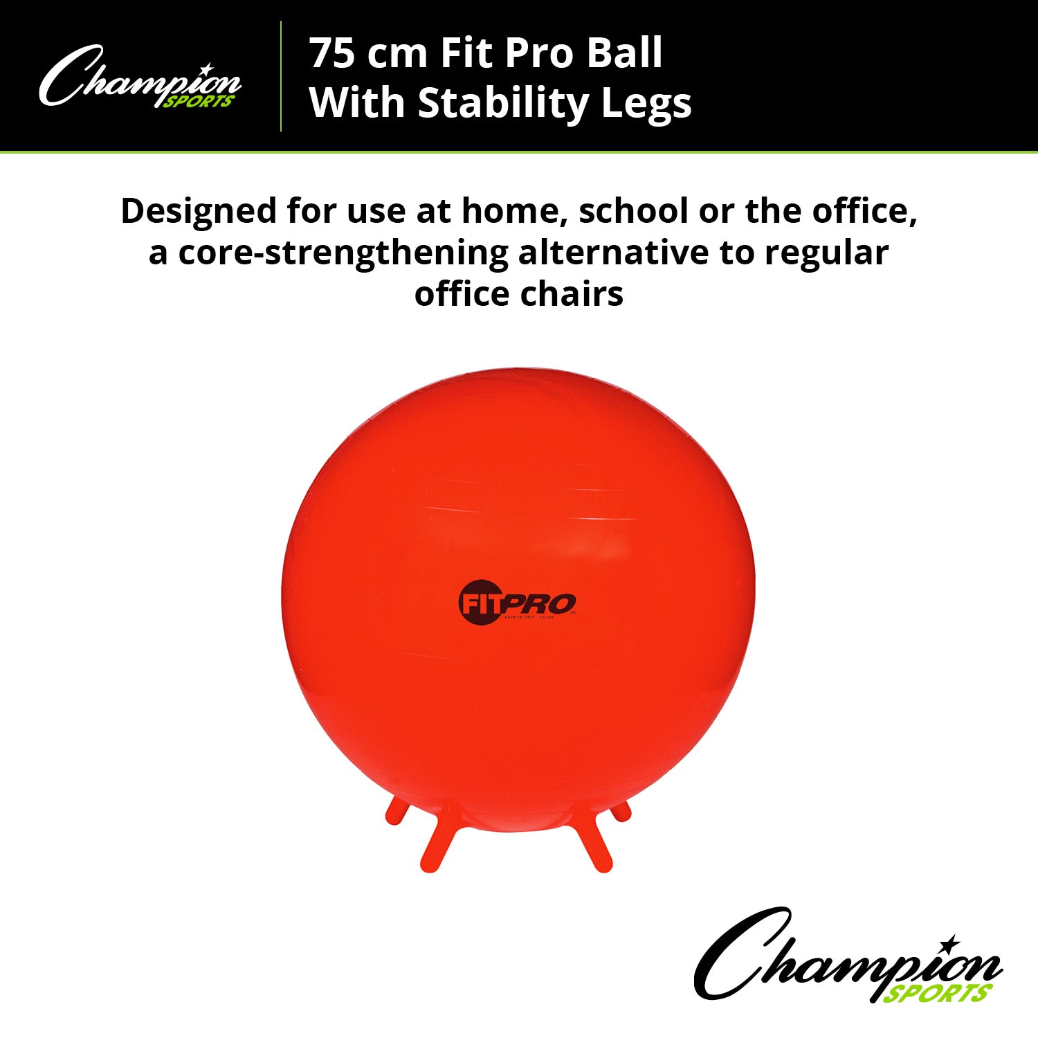 FitPro Ball with Stability Legs, 75cm