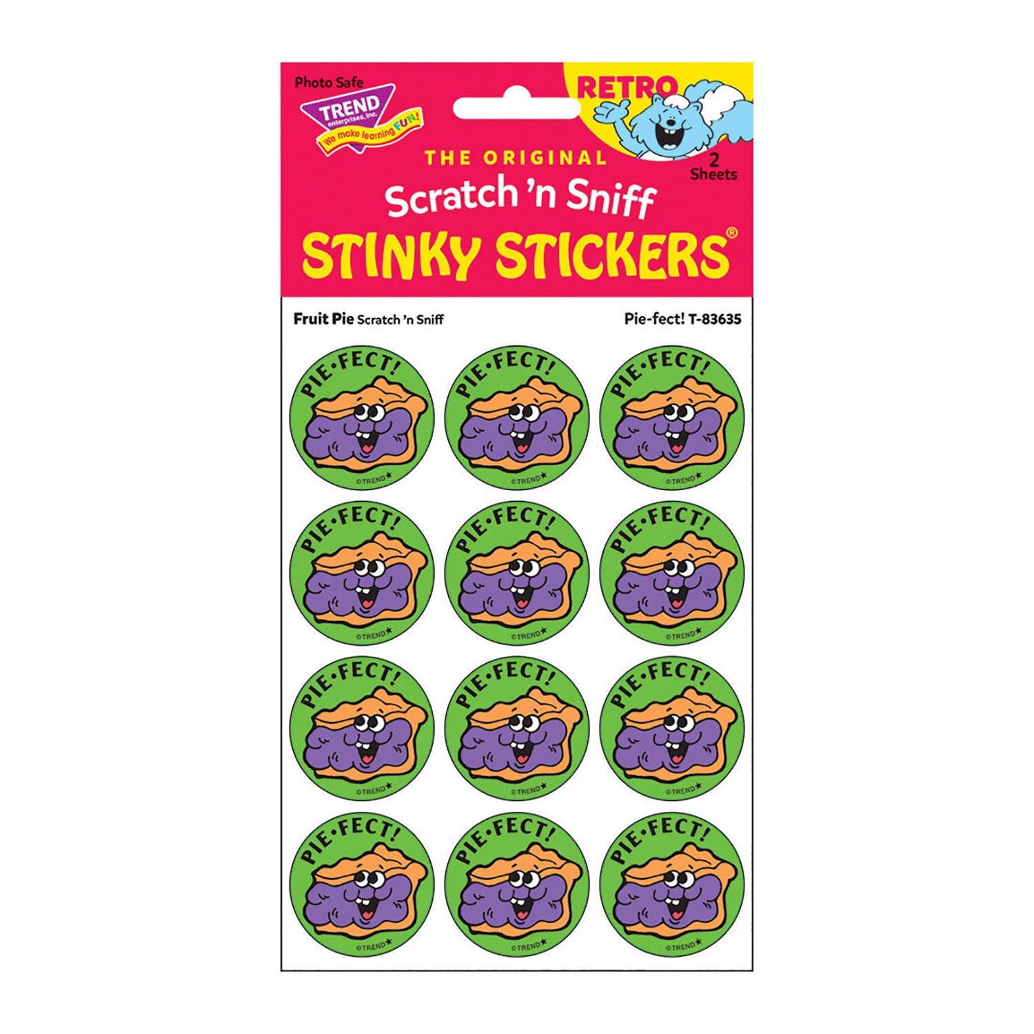 Pie-fect!/Fruit Pie Scent Retro Scratch 'n Sniff Stinky Stickers®, 24 ct.
