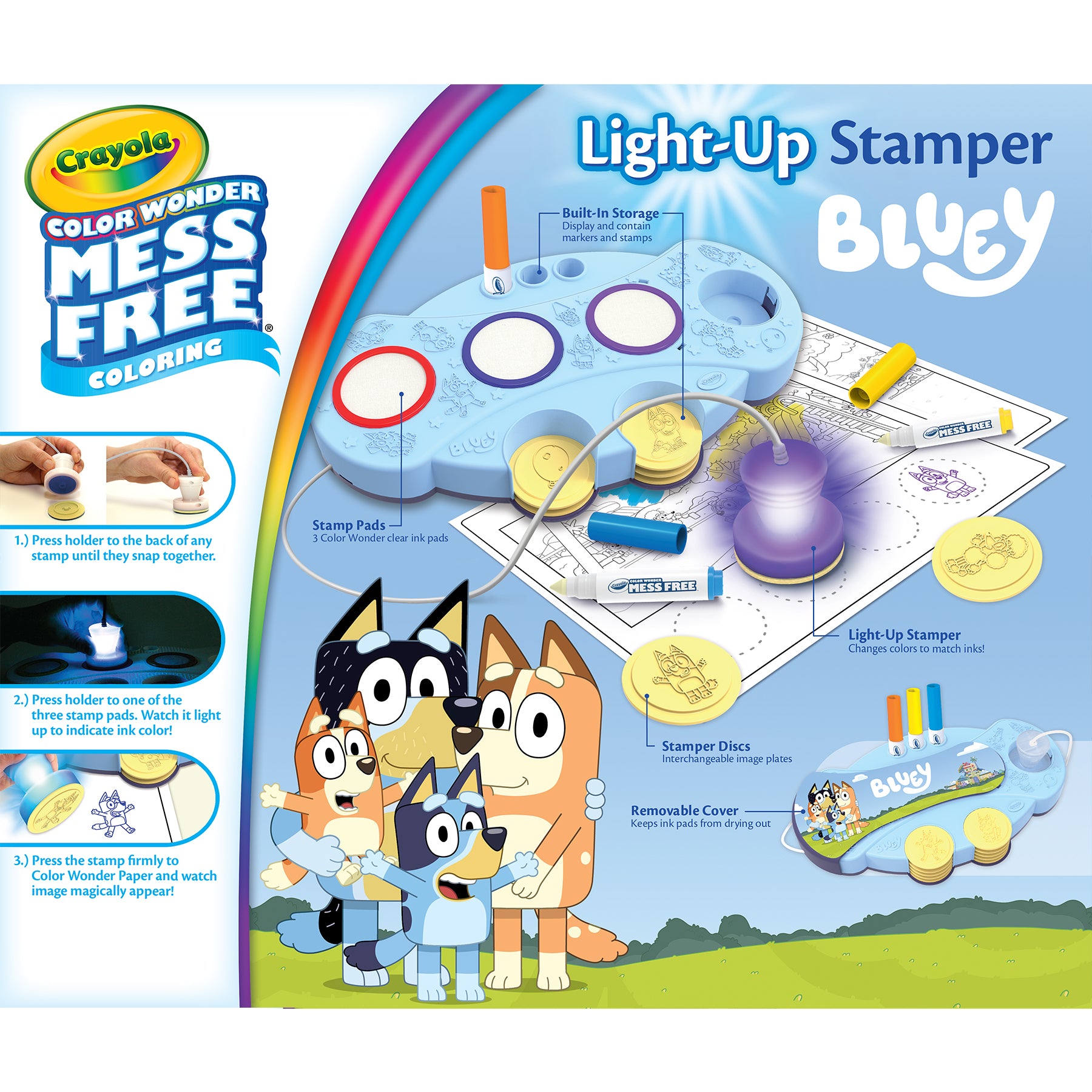 Magic Light-Up Stamper, Bluey