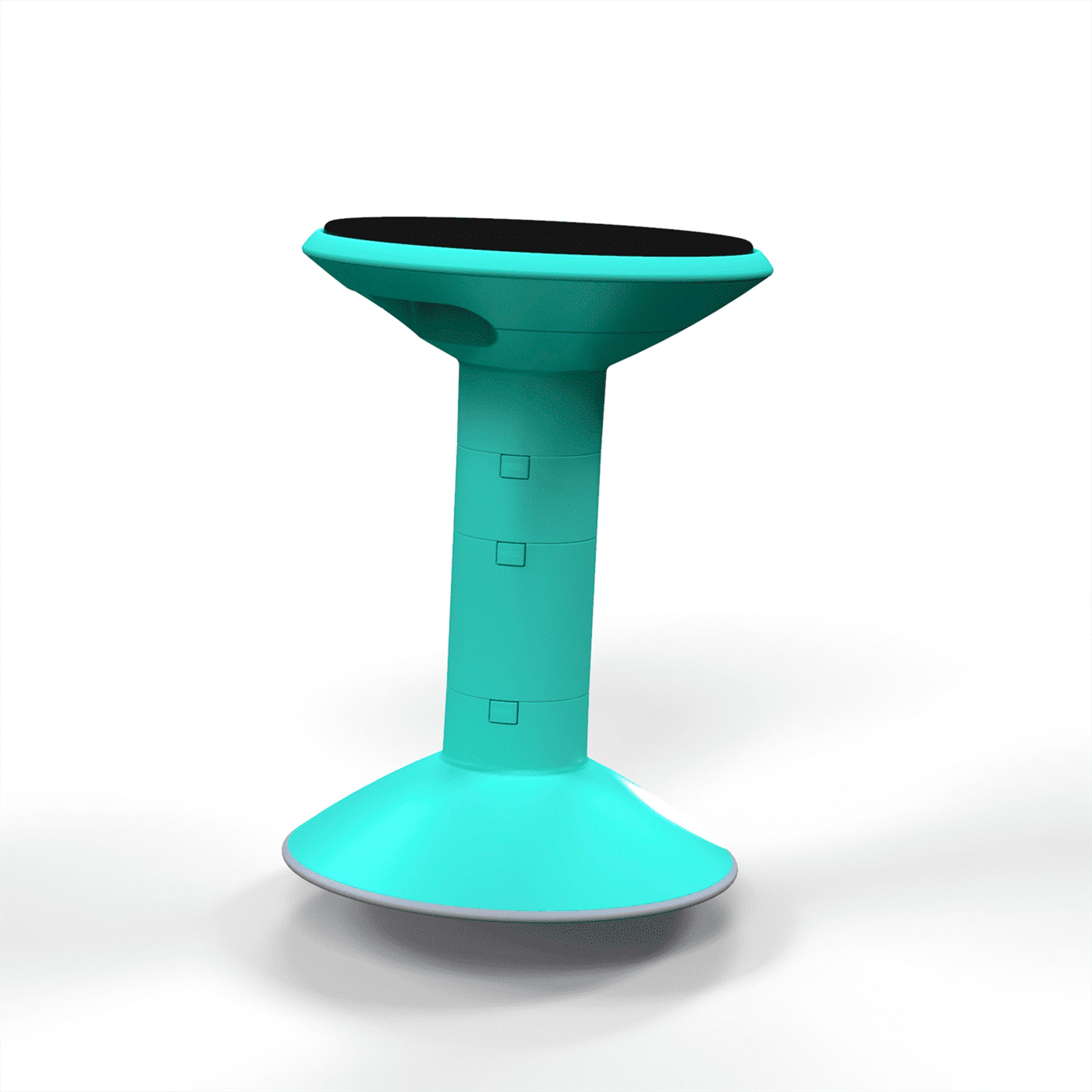 Wiggle stool, 12 to 18-inch, Teal
