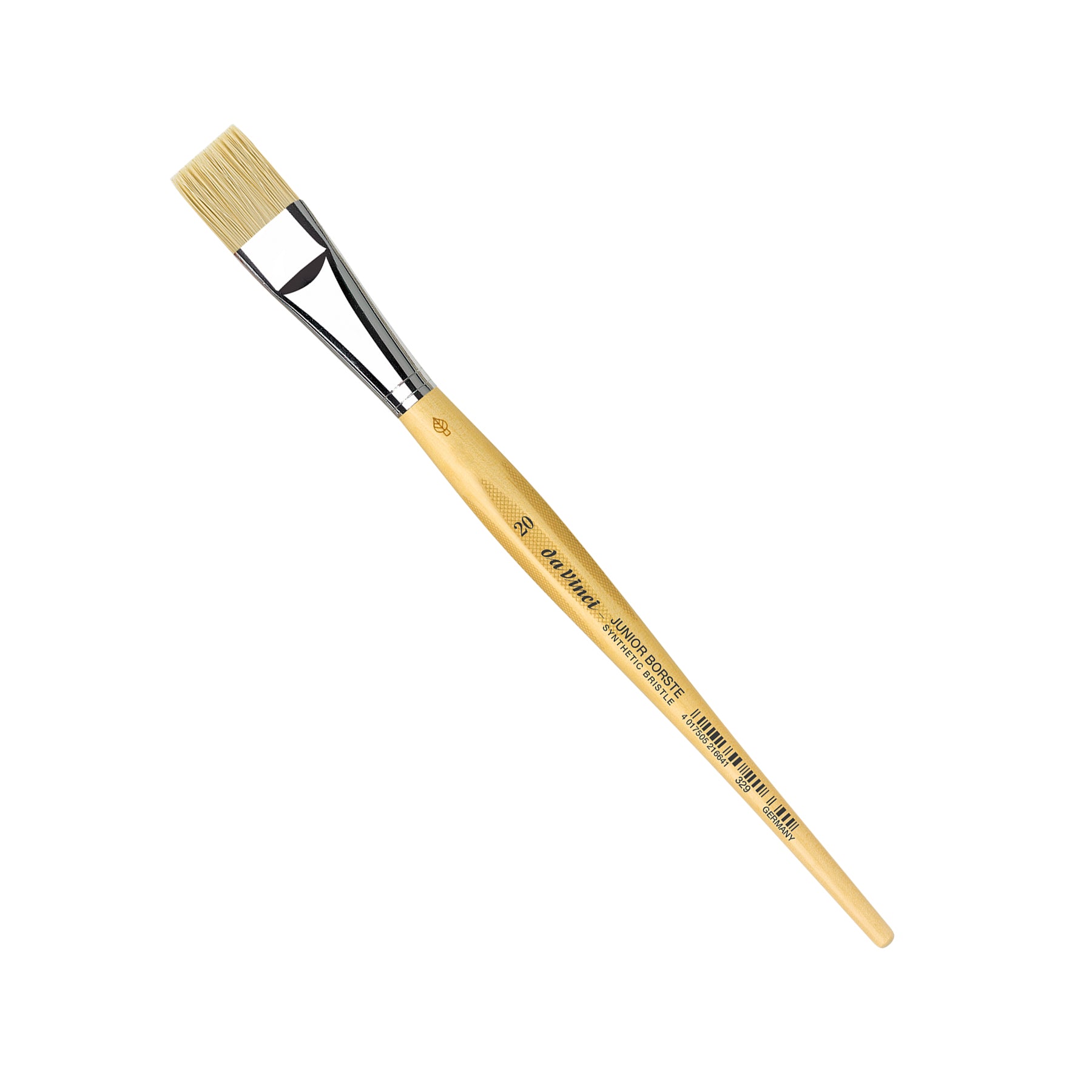 JUNIOR BORSTE Synthetic Student Brush, Synthetic, Tempera, Flat, Series 329, Size 20