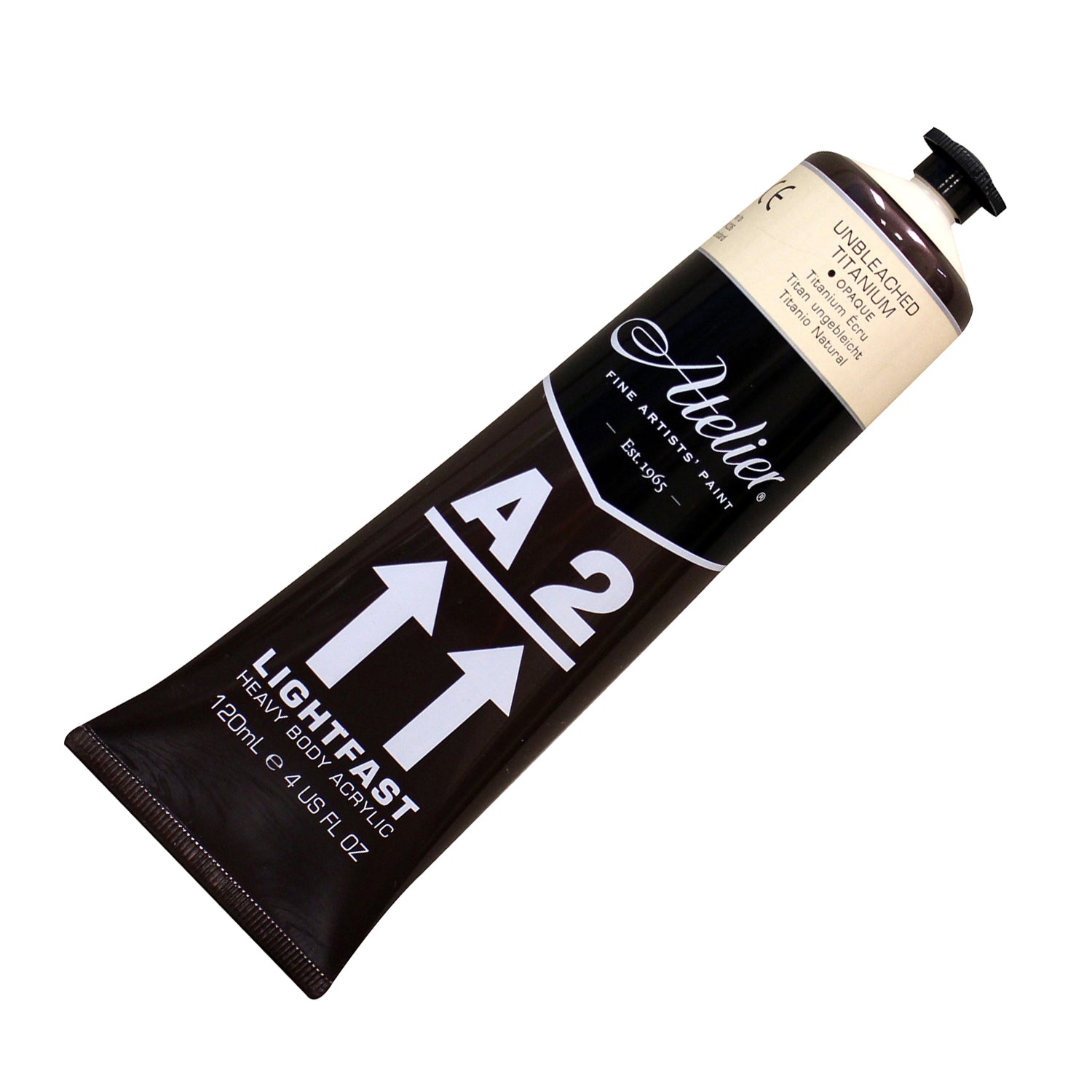 A2 Heavy Body Lightfast Artist Acrylic, 4 oz., Unbleached Titanium