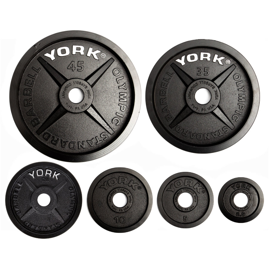 100 LB YORK 2" "Legacy"Cast Iron Precision Milled Olympic Plate