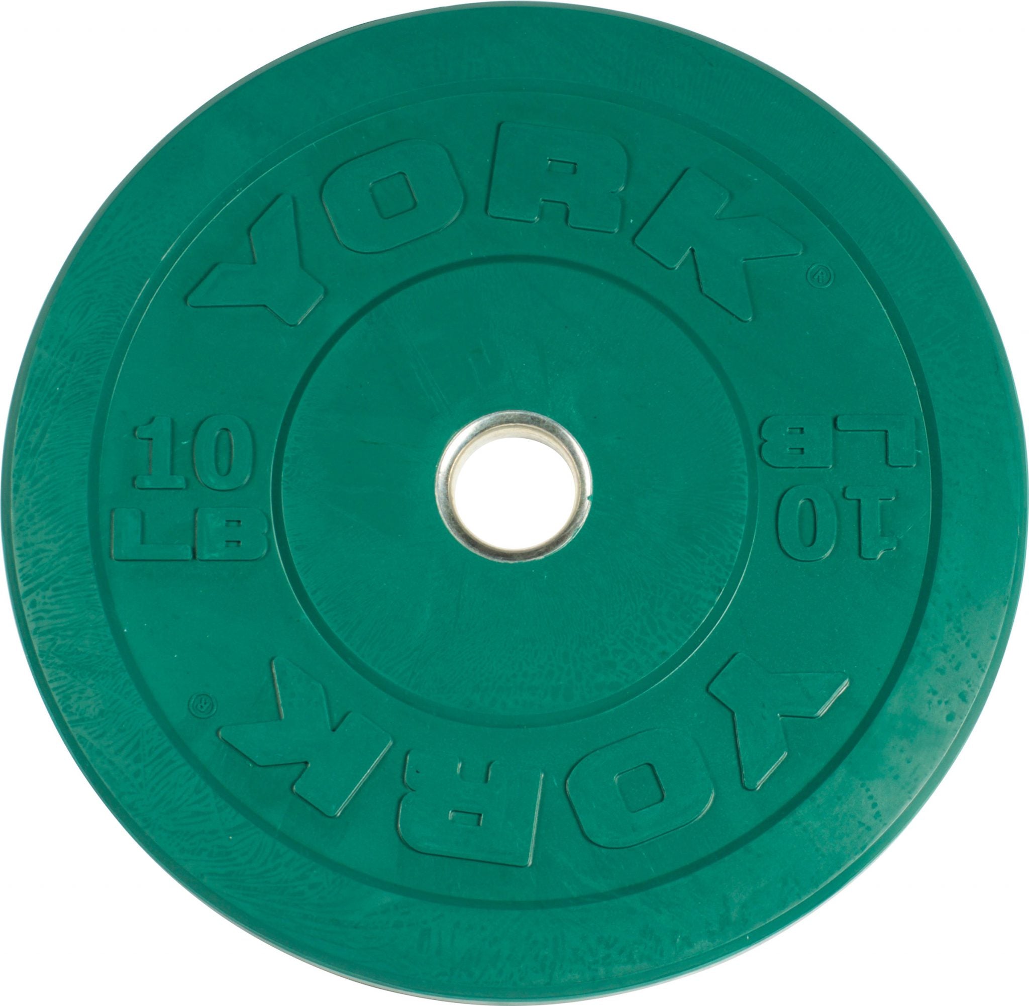YORK USA 10 LB Green Rubber Training Bumper Plate