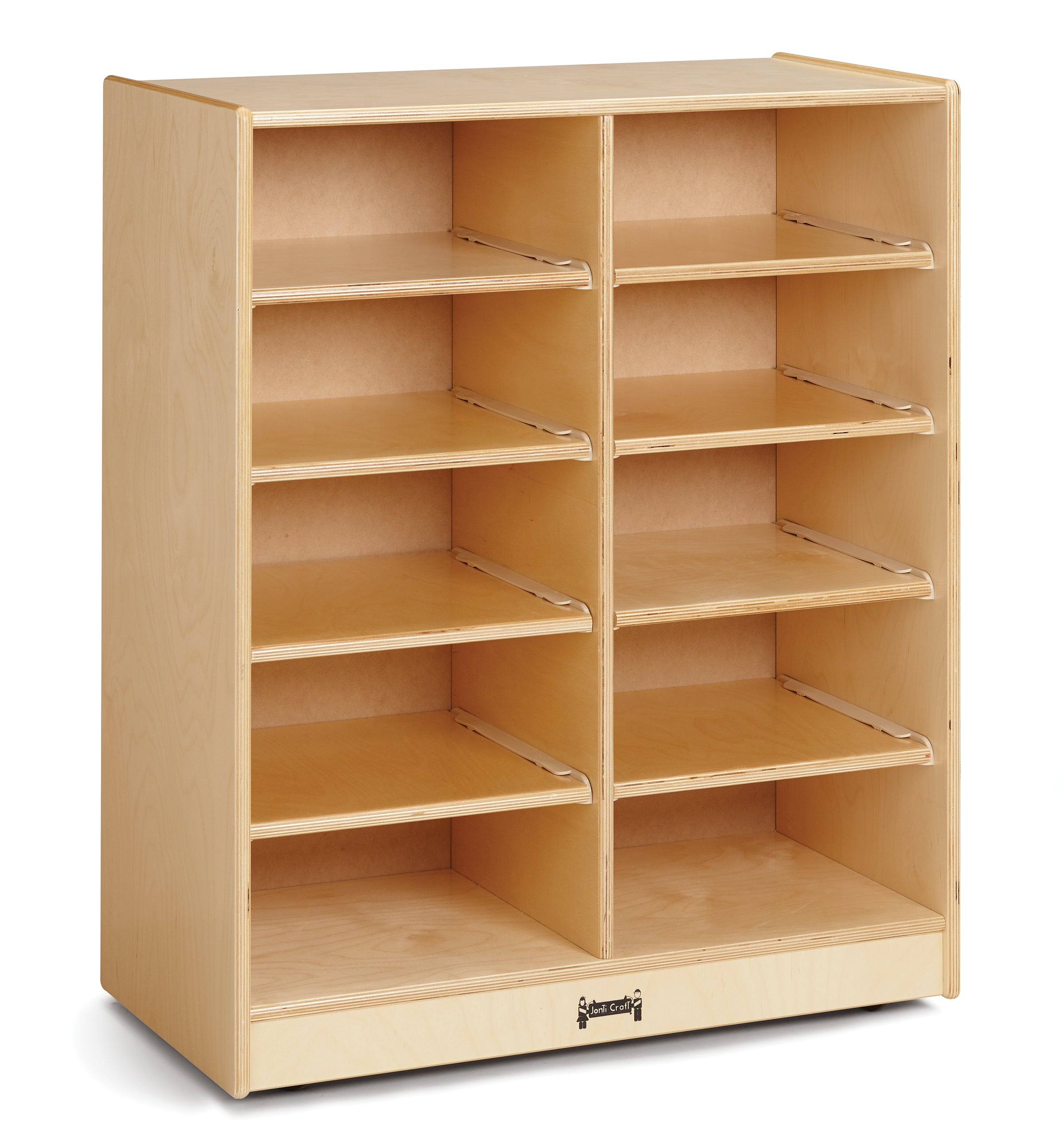 Jonti-Craft® 10 Tub Mobile Storage - with Colored Tubs