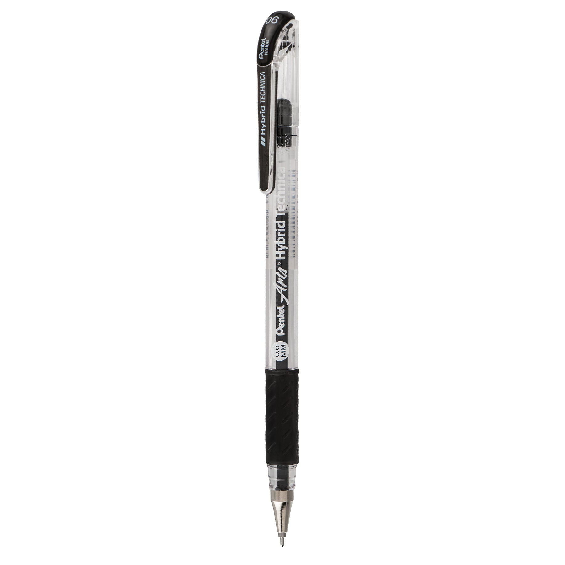 Hybrid Technica (0.6mm) Gel Pen, Black Ink, Pack of 12